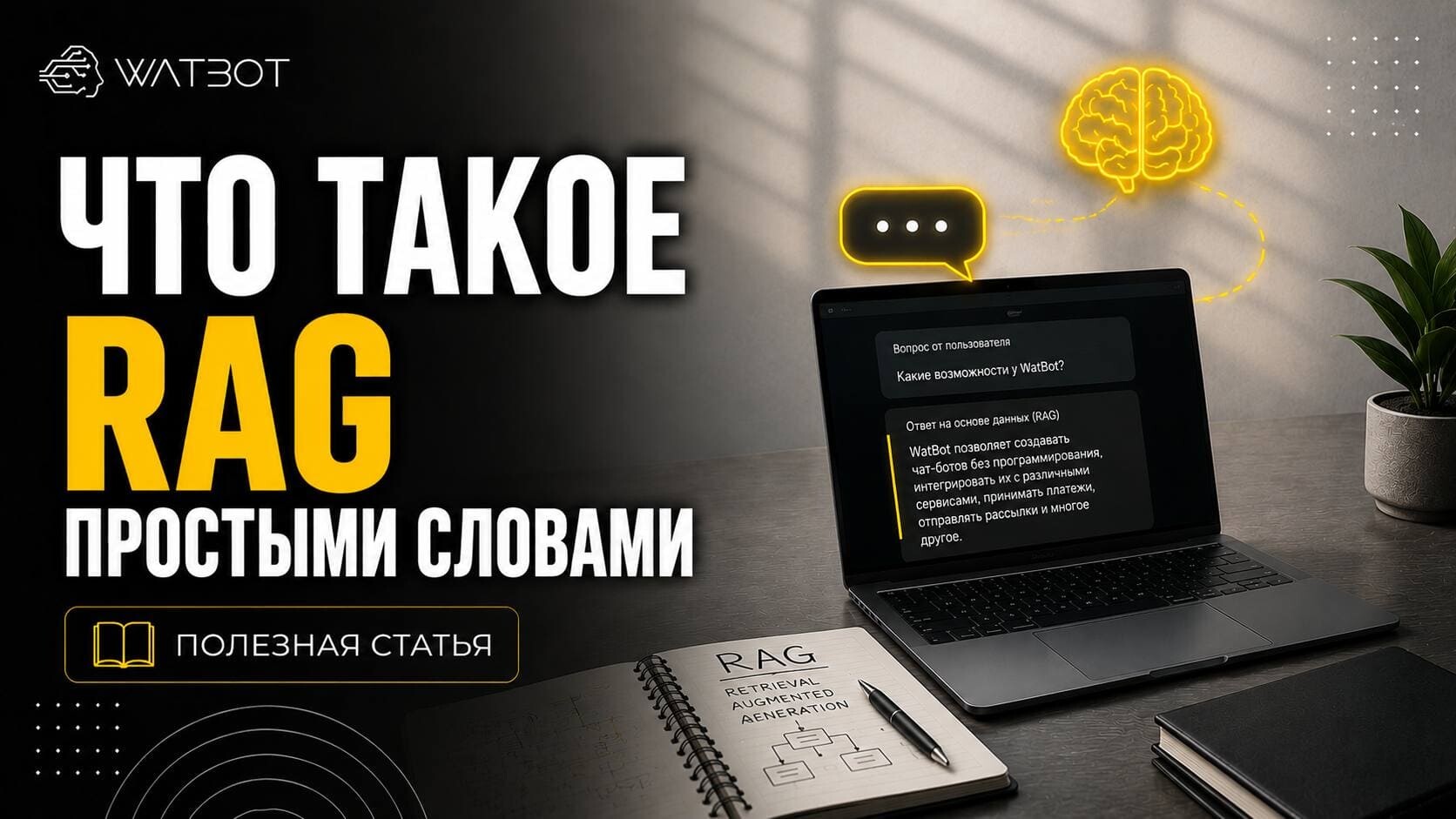 ЧТОБЫ НЕЙРОСЕТЬ В БОТЕ НЕ ФАНТАЗИРОВАЛА: ЧТО ТАКОЕ RAG ПРОСТЫМИ СЛОВАМИ